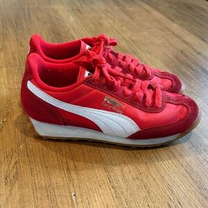 Puma Easy Rider Red and White Shoes